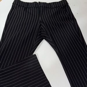 Torrid Studio Black and White‎ Pinstripe Trousers